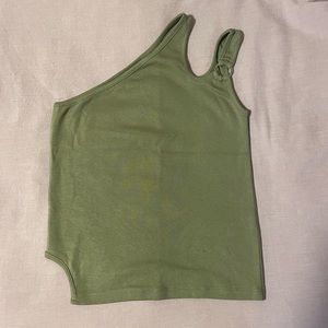 green asymmetrical top